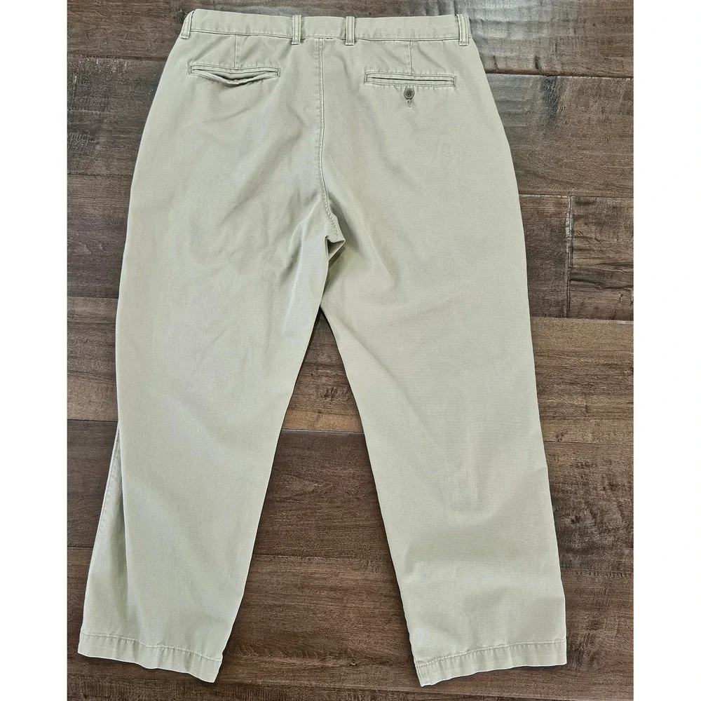 Preppy J.Crew Relaxed Fit Chino Khaki Straight Leg Pants 36x30